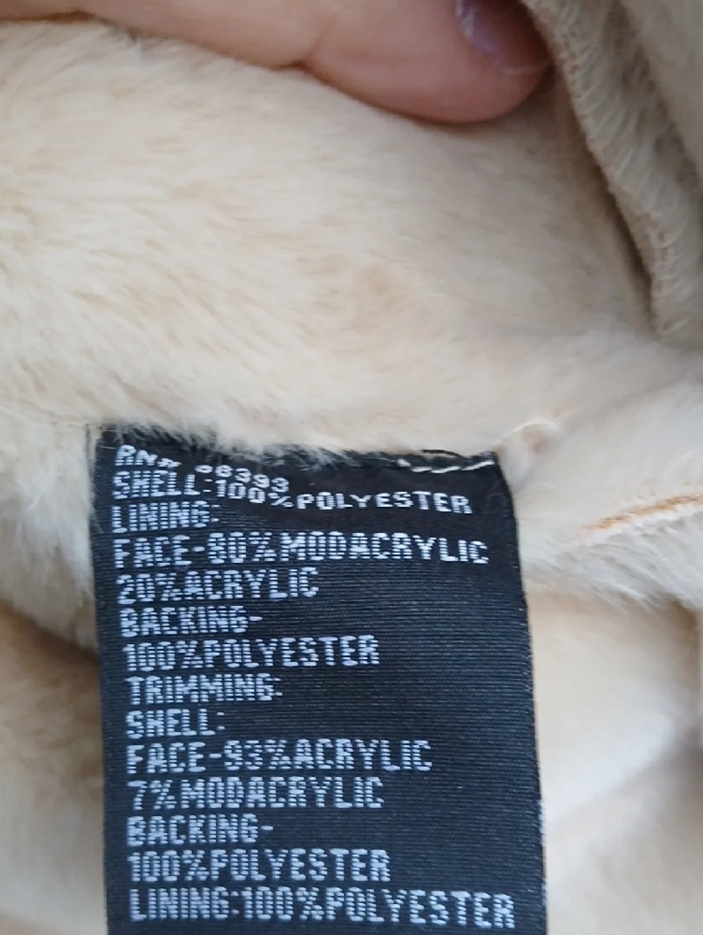 Pamela McCoy Cream Jacket with Brown Faux Fur Collar - Picture 7 of 11